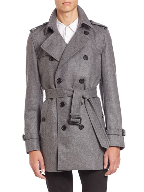 burberry cashmere coat grey|Burberry cashmere coat men's.